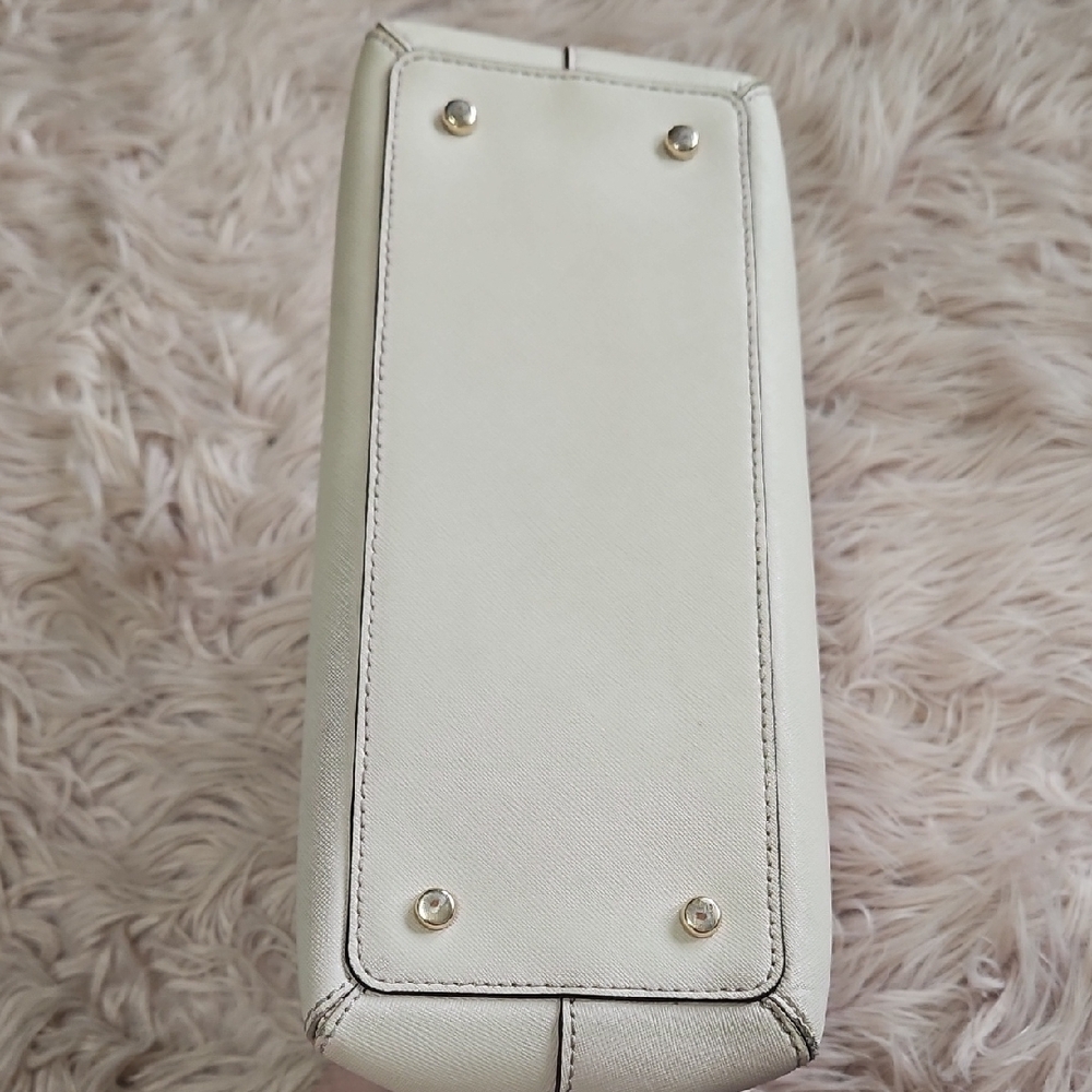 kate spade Cream Dome Satchel with Gold-Tone Accents - Picture 7 of 7